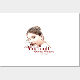 Nicole Wallace as noah culpa mia / my fault 2023 movie themed graphic design by ironpalette Posters and Art